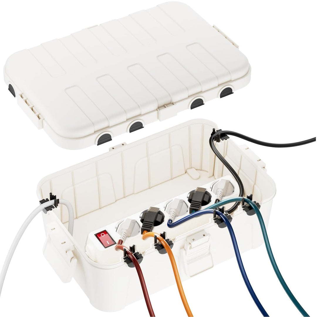 RESTMO extra grosse kabelbox (32 x 22 x 13 cm), IP54 wasserdicht, Outdoor kabel safe box, wetterfest