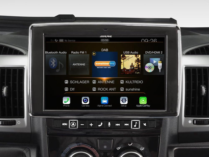 Alpine X902D-DU Touchscreen Navigator, festinstalliert, 9 Zoll LCD Scwarz – Navi (Ost- und Westeurop