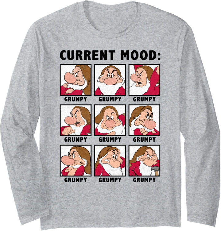 Disney Schneewittchen Grumpy Aktuelle Stimmung Paneel Langarmshirt