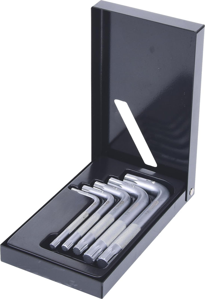 KS Tools 151.4100 XZN-Winkelstiftschlüssel-Satz, kurz, 5-tlg.