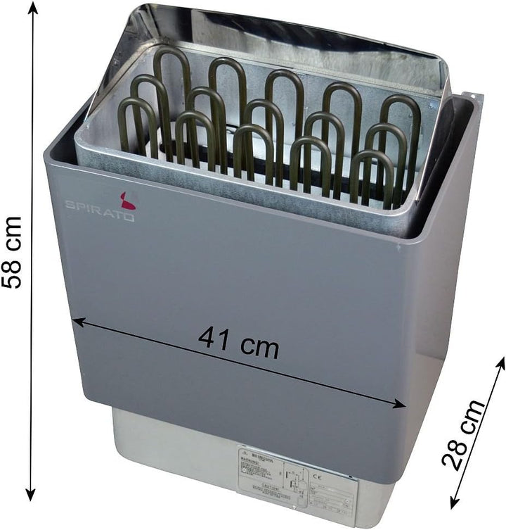 Saunaofen 6 kW mit digitaler externer Steuerung, 380V