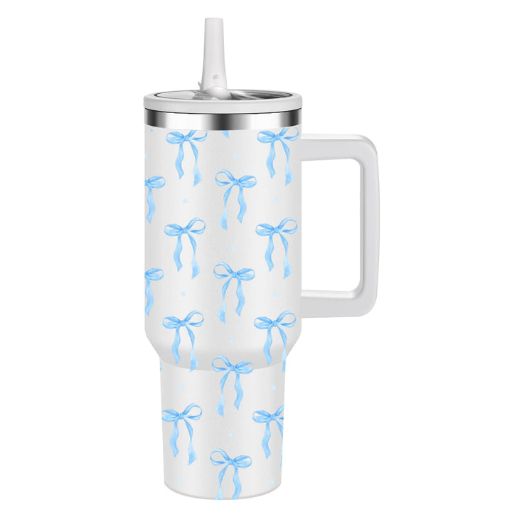 Thermobecher Auslaufsicher,40oz Edelstahl Kaffeebecher to go isoliert mit Strohhalm,Reisebecher 100%