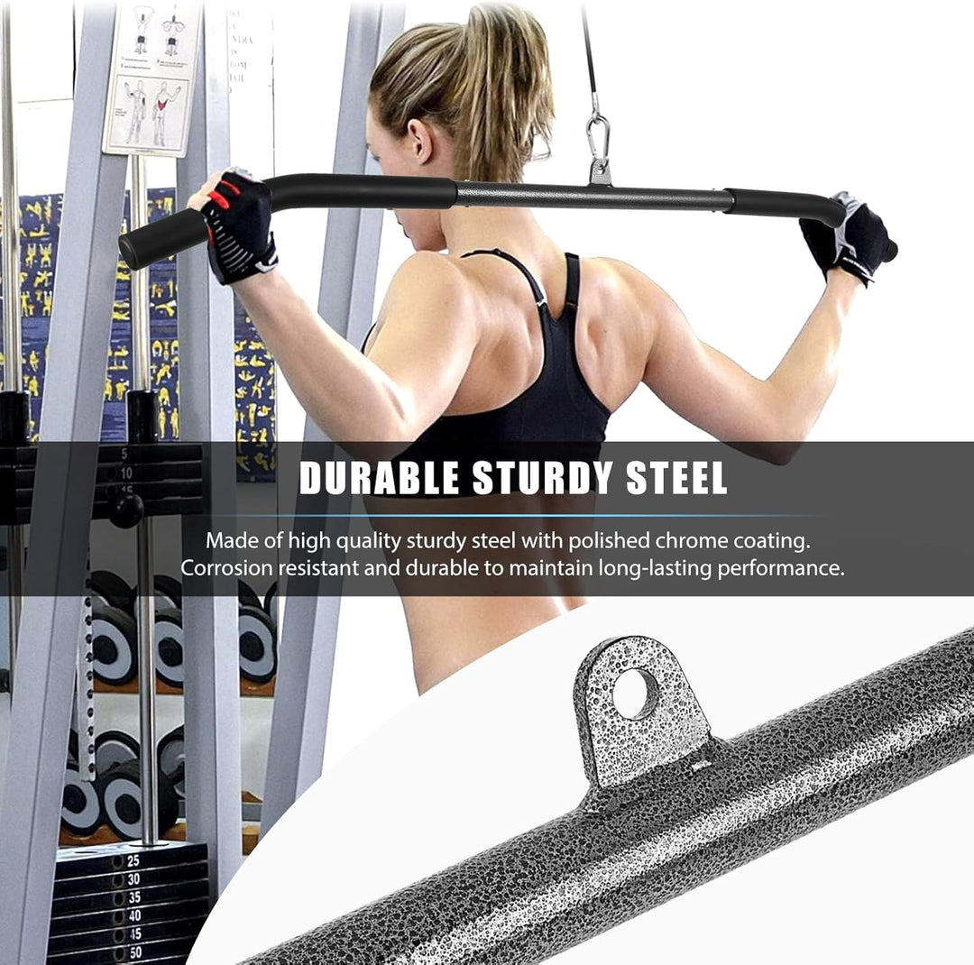Lyndwin Latzugstange Bizeps Stange Klimmzugstangen Zugstange Muskelzugstange für Zuhause Bodybuildin