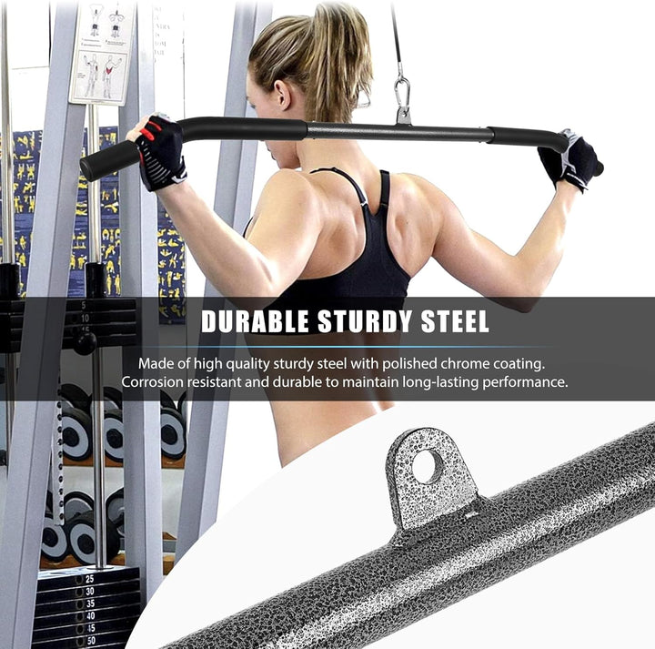 Lyndwin Latzugstange Bizeps Stange Klimmzugstangen Zugstange Muskelzugstange für Zuhause Bodybuildin
