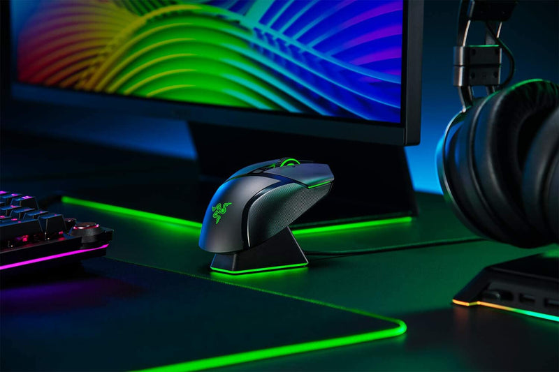 Razer Basilisk Ultimate - Kabellose Gaming-Maus mit 11 programmierbaren Tasten (Optischer 20k Focus+