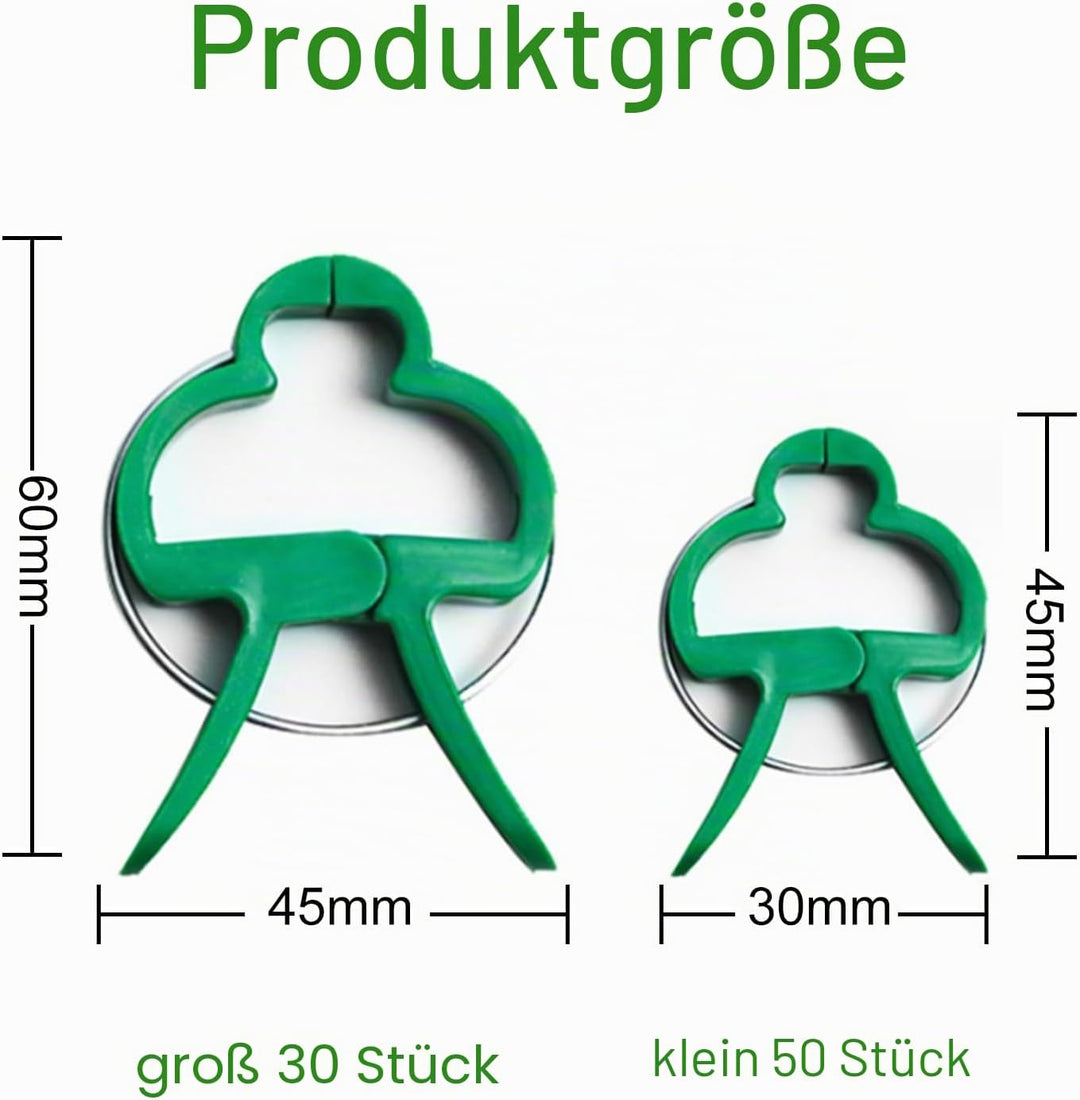 80 Pflanzenclips Pflanzenklammern für Rankhilfe Tomaten, Rosen, Gurken und andere Rankpflanzen – Bes