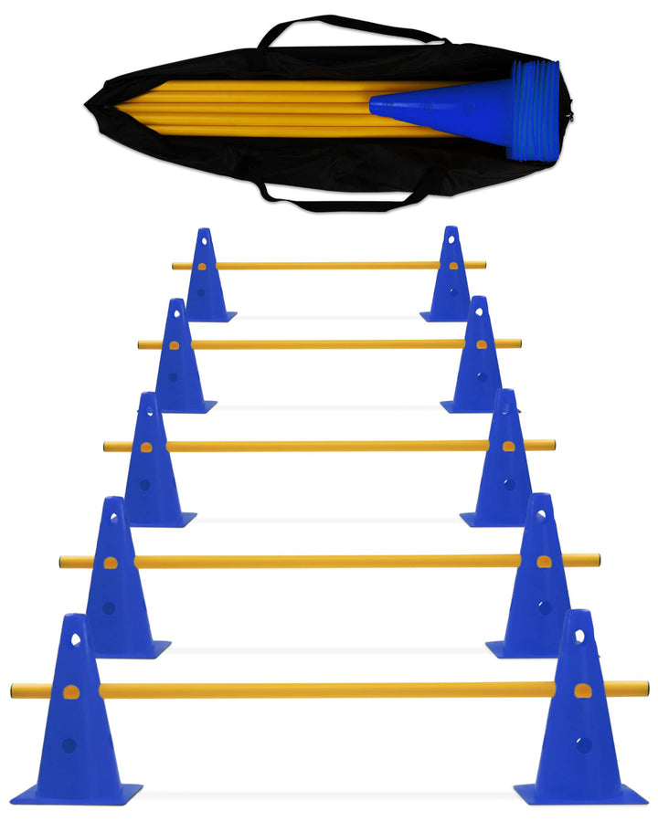 5 x Parcours-Hürde – Kegel-Hindernis für Agility Training – Steckhürden für Hund, Sport, Pferd & Kin