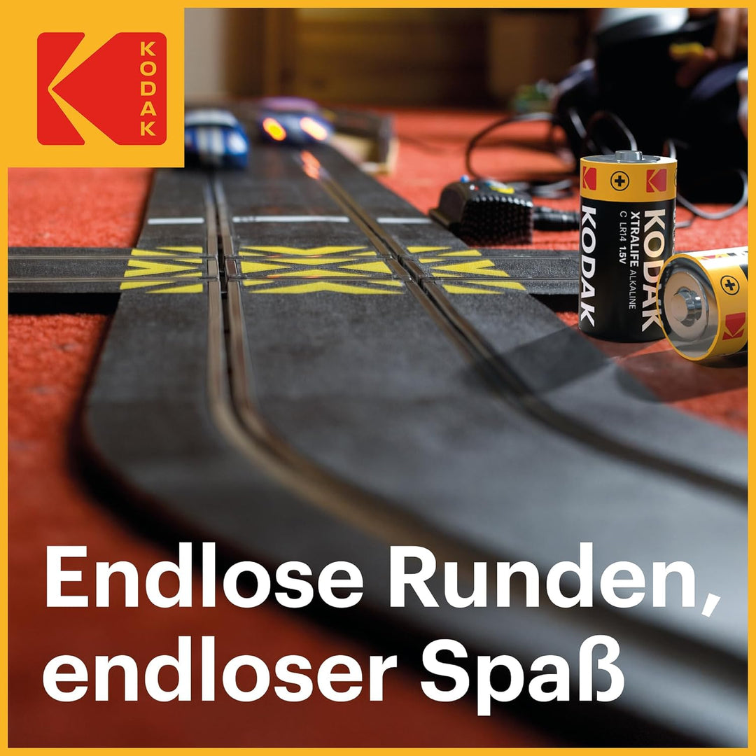 Kodak | Typ C Batterien | C Zellen LR14 Batterie | 12 Stück | Alkalibatterie | 1,5 V