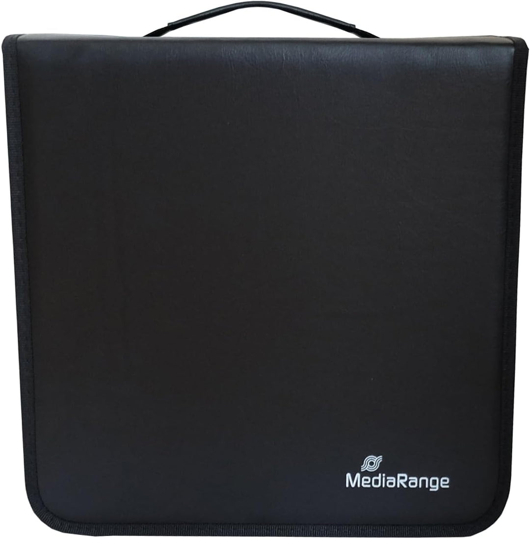 MediaRange Media storage wallet for 300 discs, synthetic leather, black für 300 Discs, für 300 Discs