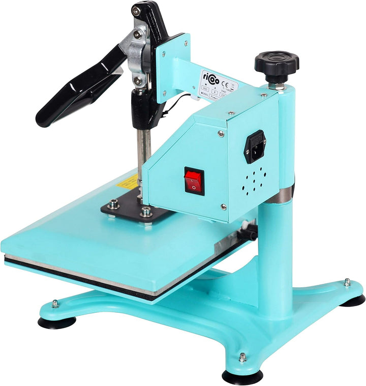 RICOO Transferpresse Heizpresse 30x23 cm Profi Schwenkbar Hitzepresse für T-Shirt Druckpresse Power