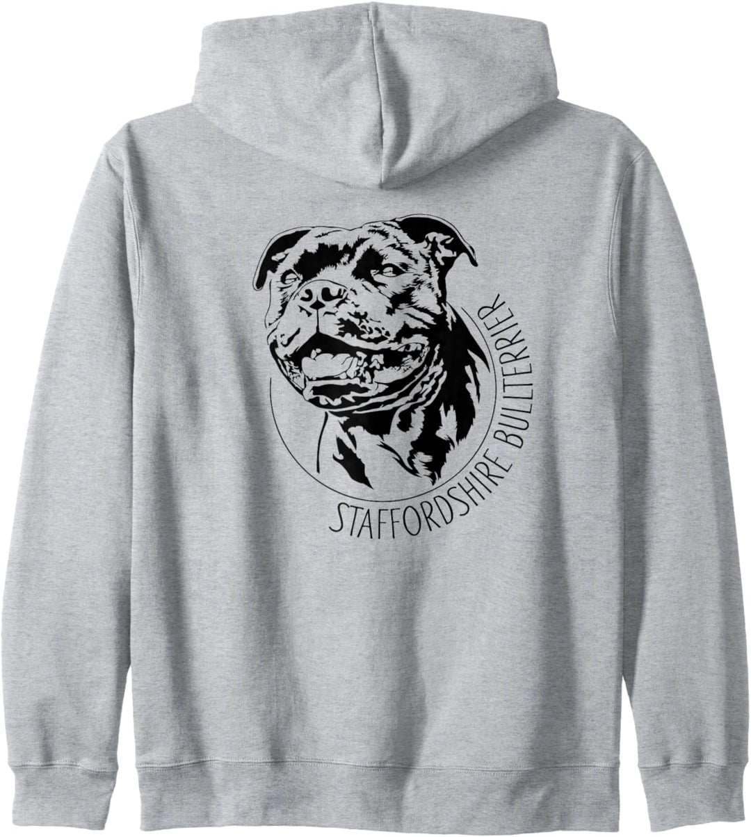 Staffordshire Bullterrier Hund Hunde Portrait Hundeportrait Kapuzenjacke