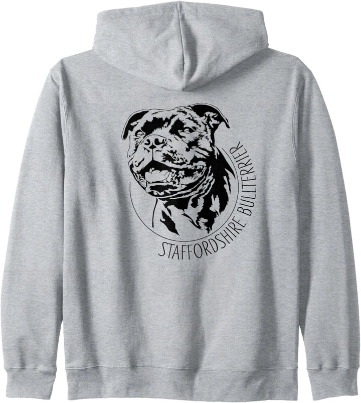 Staffordshire Bullterrier Hund Hunde Portrait Hundeportrait Kapuzenjacke