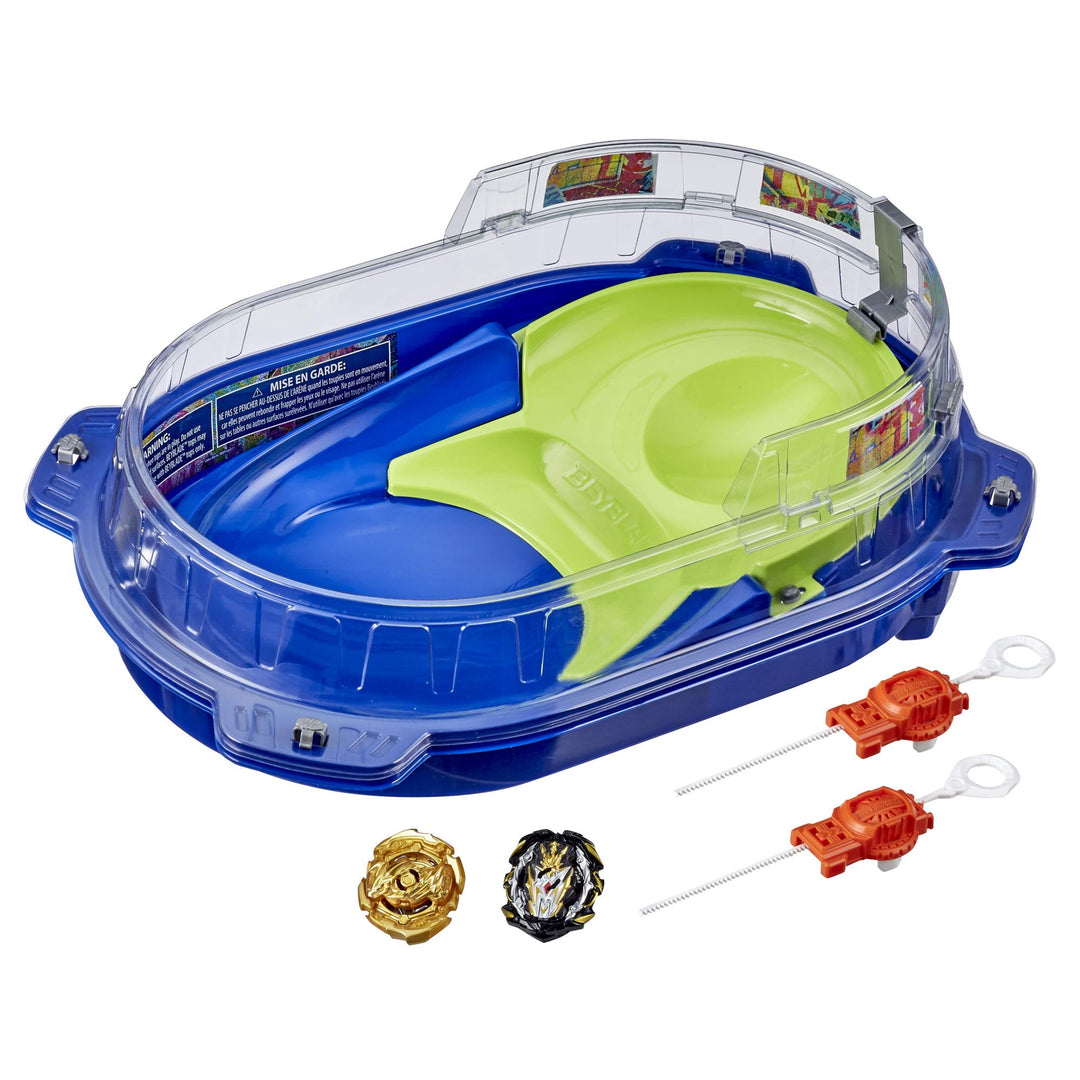 Beyblade Burst Rise Hypersphere Vortex Climb Battle Set – Komplettes Set mit Beystadium-Arena, 2 Kre