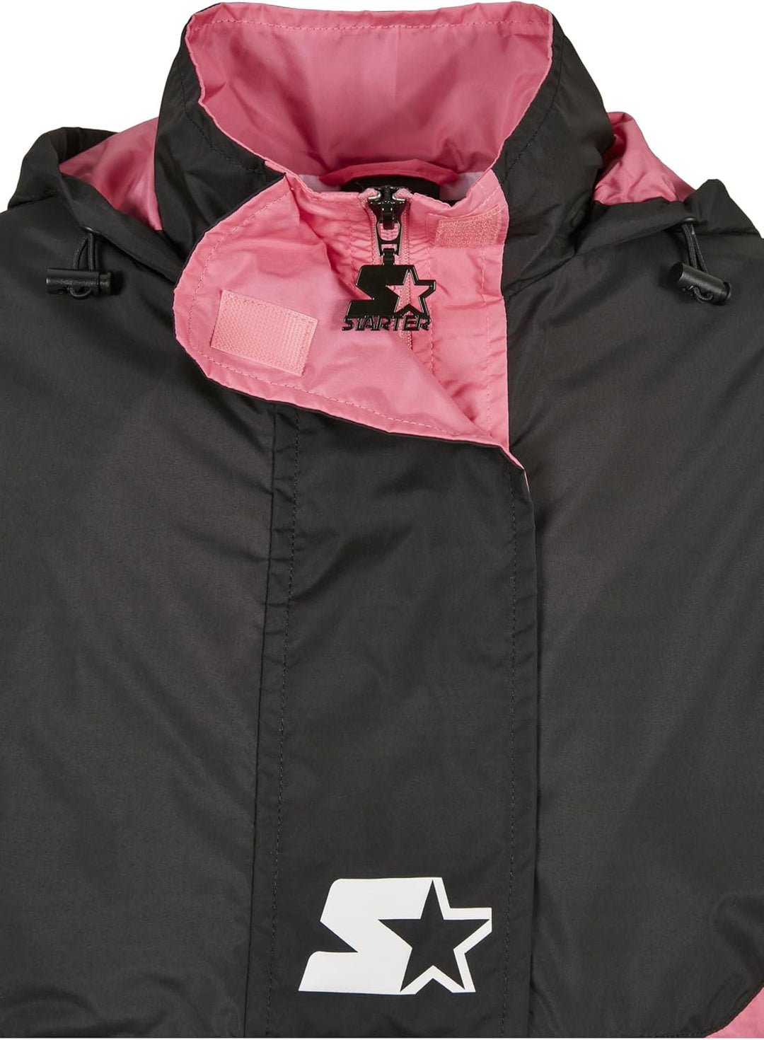 Starter Black Label Damen Ladies Starter Colorblock Halfzip Windbreaker Jacke XS black/pinkgrapefrui