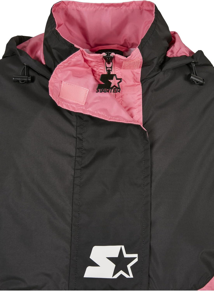 Starter Black Label Damen Ladies Starter Colorblock Halfzip Windbreaker Jacke XS black/pinkgrapefrui