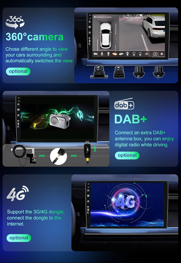 8G+256G 2 Din 9 Zoll IPS Android 14 Stereo Autoradio Für Renault Kadjar 2015-2019 mit GPS Navi Unter