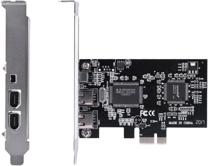 1394a-Controllerkarte, PCI-E PCI Express FireWire 1394a IEEE 1394-Controllerkarte mit Firewire-Kabel