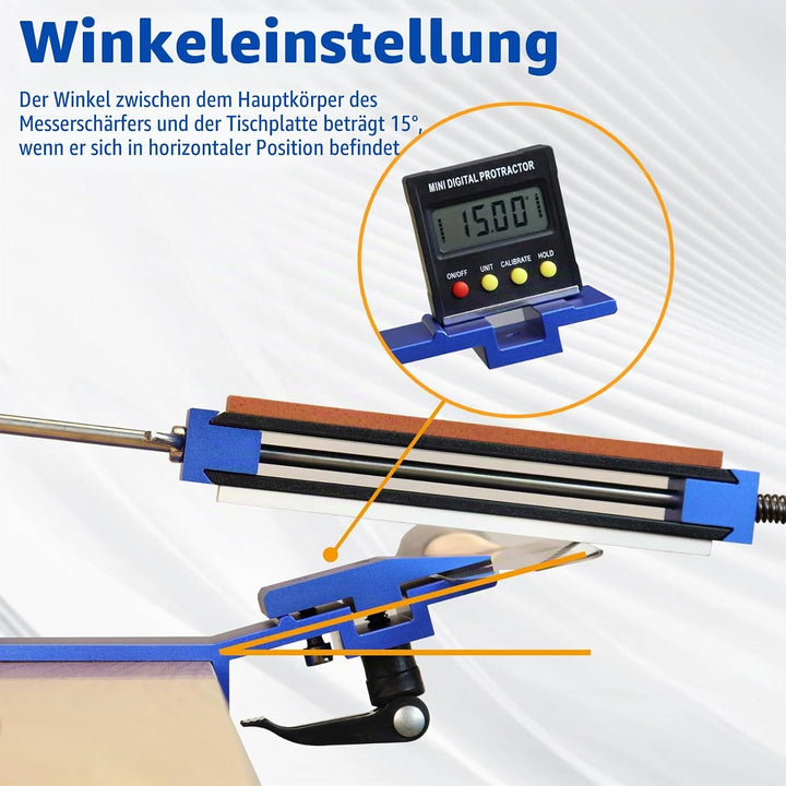 Professionelle 360 Flip Messerschärfer Werkzeug, Fixed Angle Küchenmesser Schärfen Tool Kit mit Quic