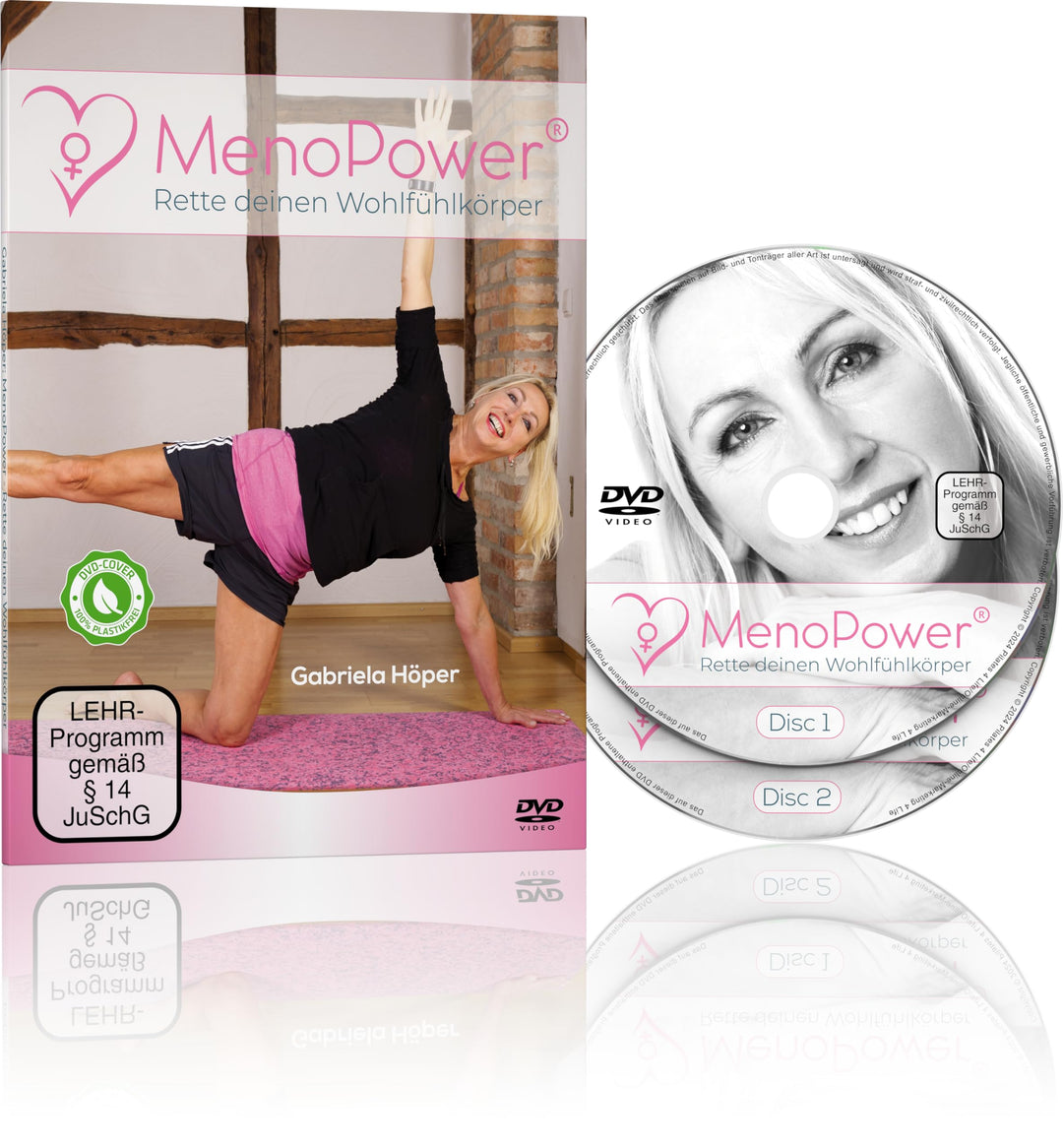 MenoPower® DVD - 28 Tage Pilates-Spezialkurs für Frauen (45+) - sehr effektives 1:1-Training für Ein