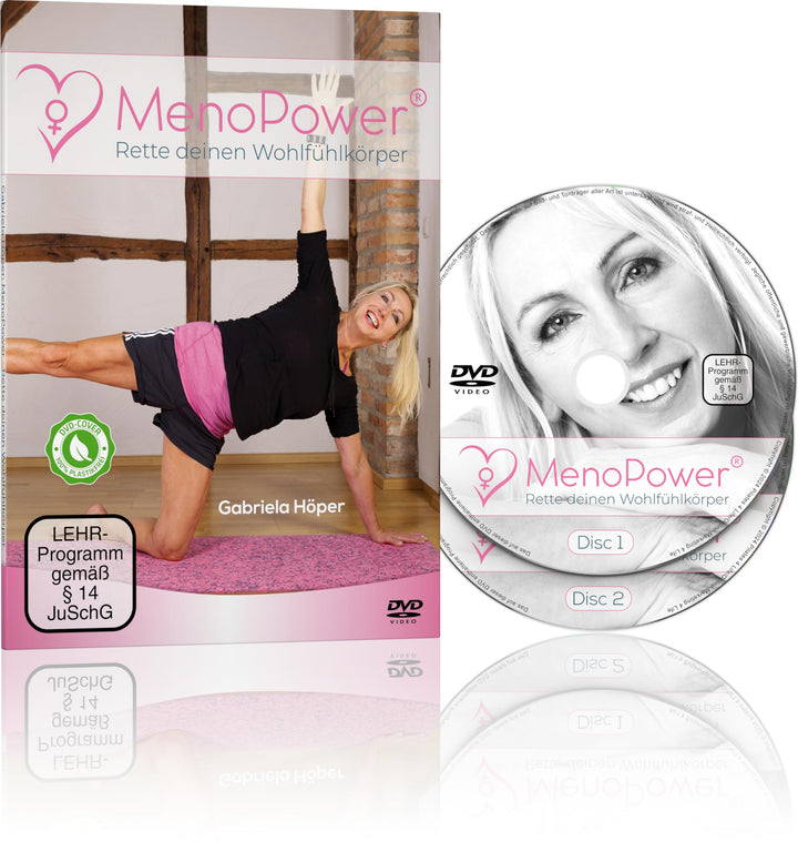 MenoPower® DVD - 28 Tage Pilates-Spezialkurs für Frauen (45+) - sehr effektives 1:1-Training für Ein