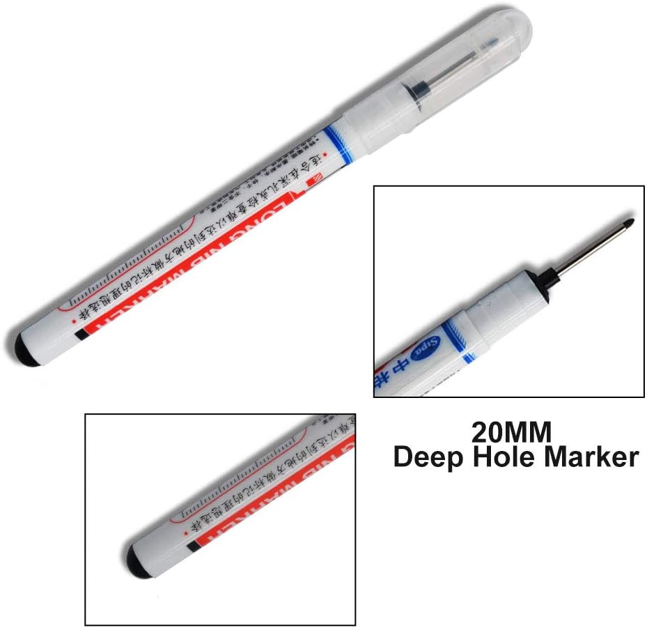 Permanentmarker für 0,7–1 mm extra lange Spitze, schwarz, 8 Stück, 8