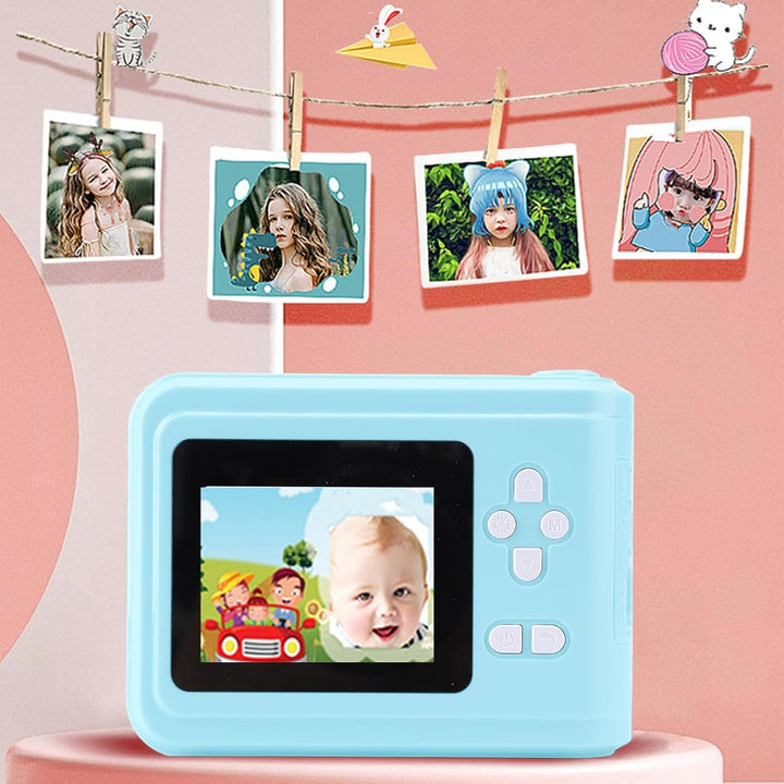 Sofortbildkamera, 48MP 1080P HD Sofortdruck Digitalkamera mit 2,4 Zoll Bildschirm, Tragbare Reisekam