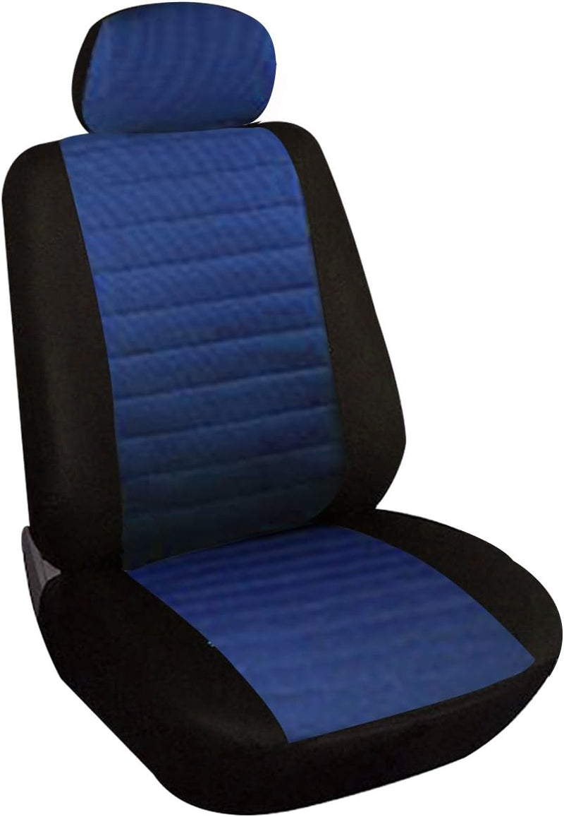 WOLTU 7232 Sitzbezug Auto Einzelsitzbezug universal Grösse, 1er Set,schwarz/blau, blau