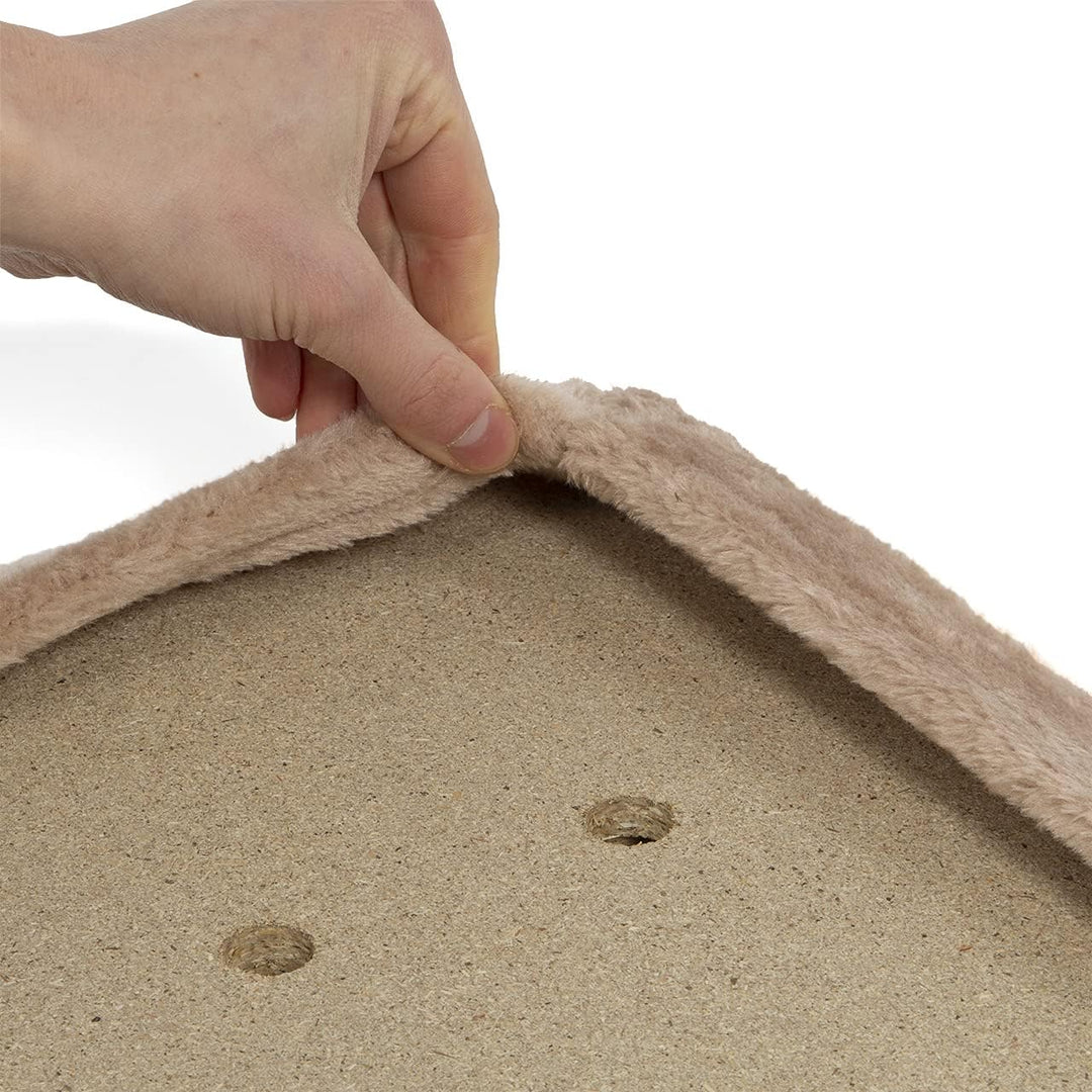 CanadianCat Company | Snuggly Place | Large | Beige | gepolsterte Liege- Aussichtsplattform | ca. 75