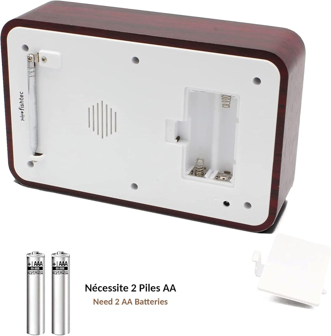 FISHTEC ® Radiowecker Woodstock - Snooze - Temperatur