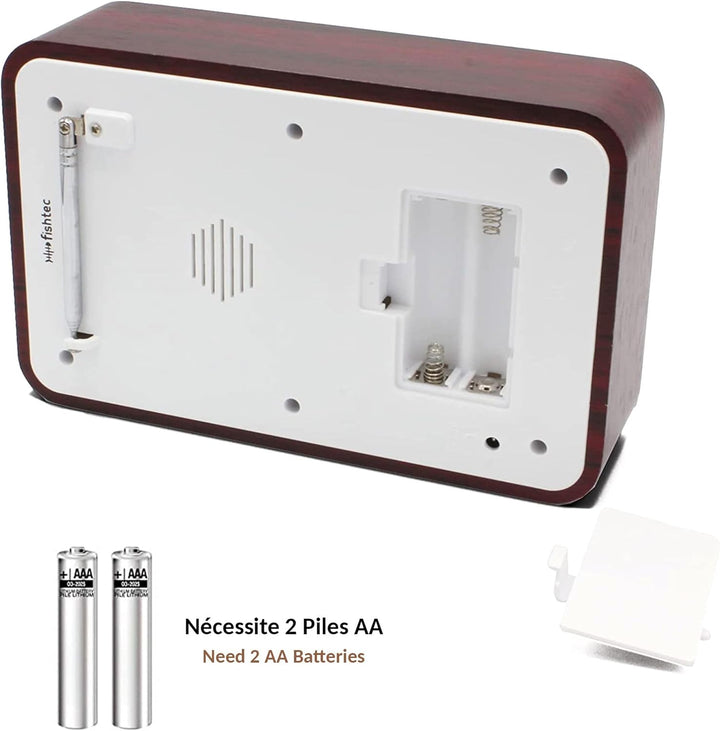 FISHTEC ® Radiowecker Woodstock - Snooze - Temperatur