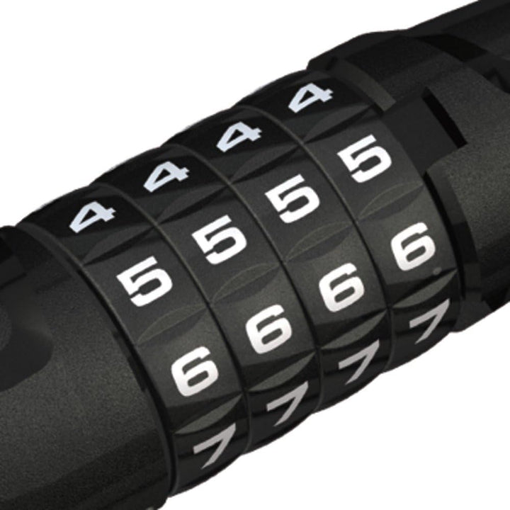 ABUS Kabelschloss Numerino 5412C/85/12 mit SCMU-Halter - Fahrradschloss mit praktischen Zahlenwalzen