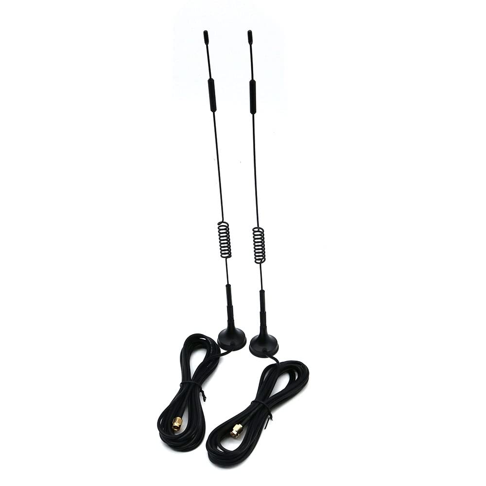 2 Stück 433 MHz Unity Gain Omni, 30,5 cm Antenne mit Magnetfuss und SMA-Stecker, Impedanz 50 Ohm – 1