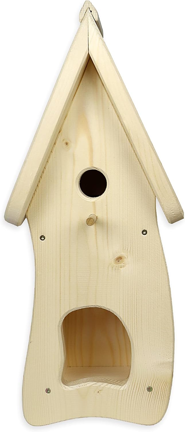 Premium Nistkasten (N1) mit Vogelfutterhaus - Nistkästen Vogelhaus Vogelhäuschen (N1)