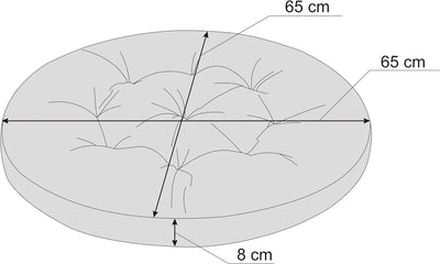 PillowPrim Schaukelkissen Kissen für Hängeschaukel von typ Storchennest, Schaukelauflagen Schaukelpo