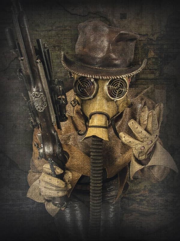 CALVENDO Puzzle Steampunk Leatherman 1000 Teile Lege-Grösse 48 x 64 cm Foto-Puzzle Bild von Steampun
