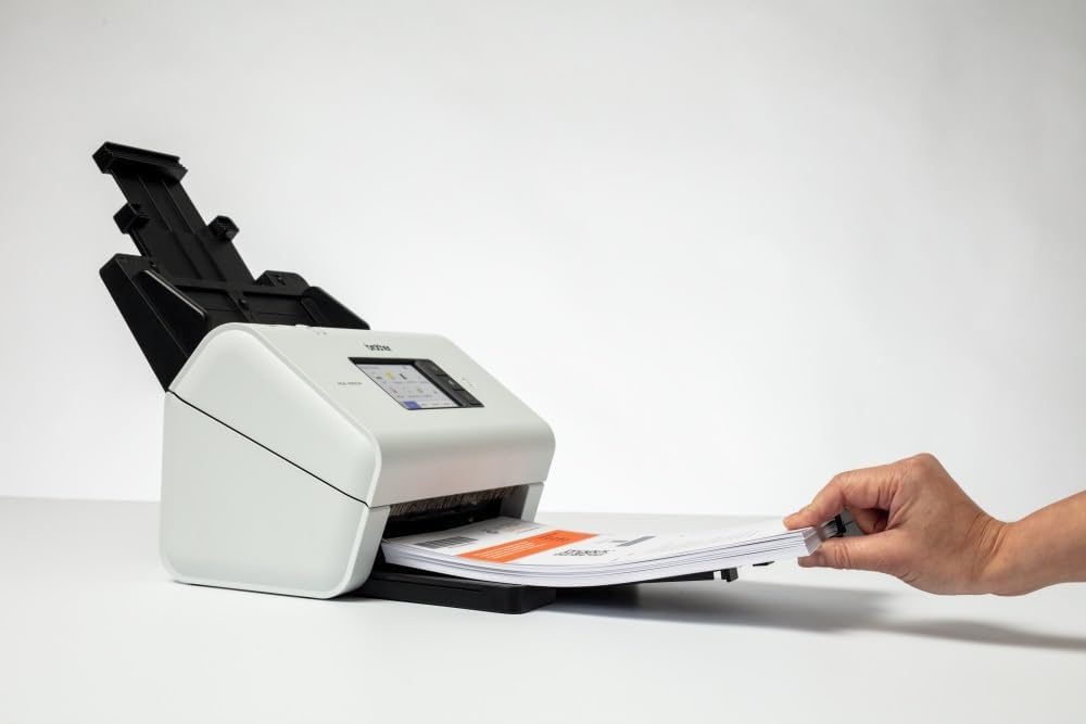 Brother ADS-4900W, Professioneller Dokumentenscanner mit USB, LAN und 5GHz WLAN, Duplex Scan, Touchs