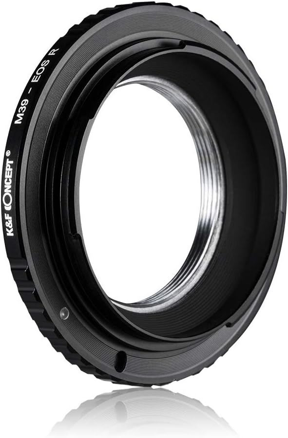 K&F Concept Leica 39-EOS R Bajonettadapter Objektiv Ring für Leica 39 L39 Objektiv auf Canon EOS R-M