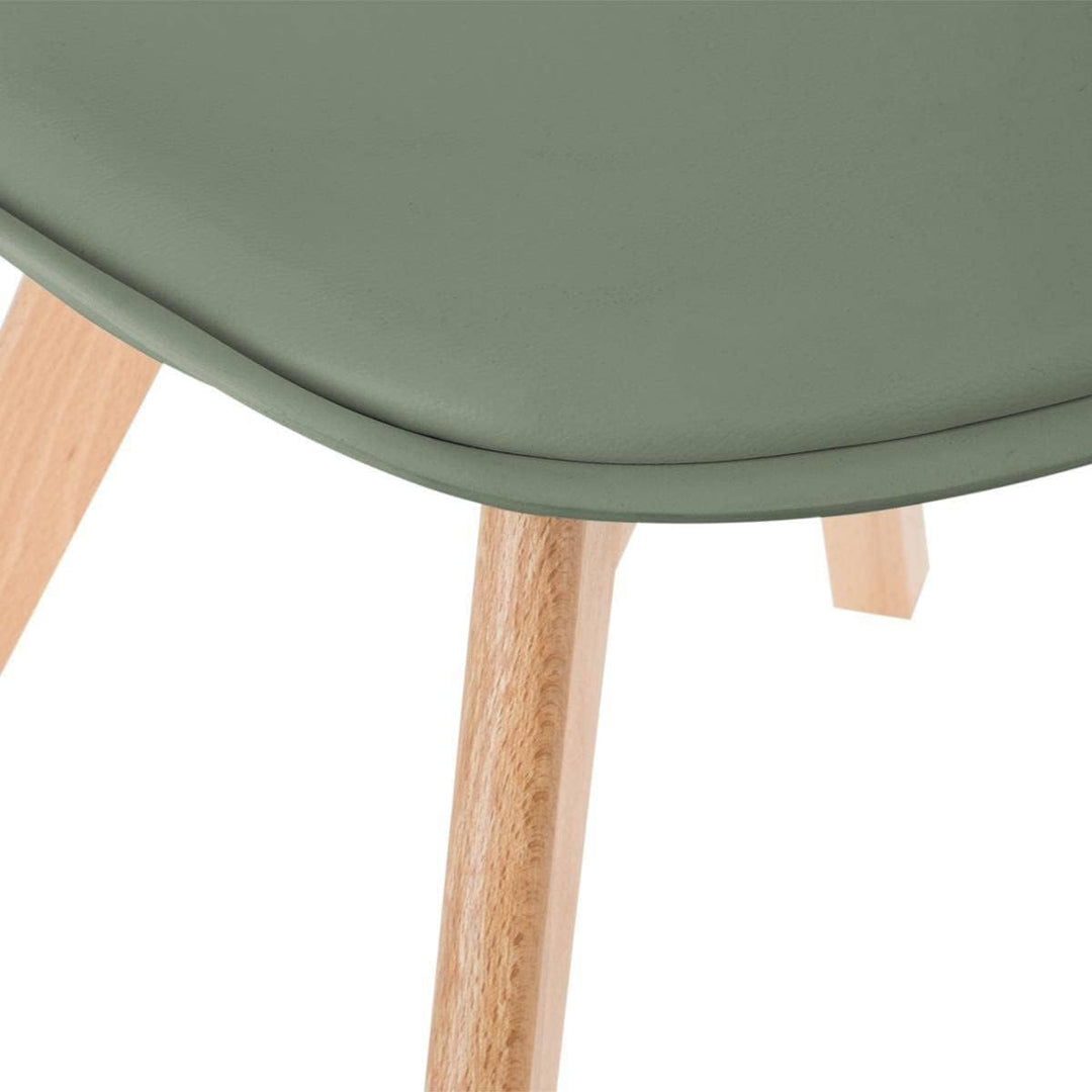 Stuhl Baya khakigrün - Beine aus Buche - Khaki - Atmosphera créateur d'intérieur cm Kaki, cm Kaki