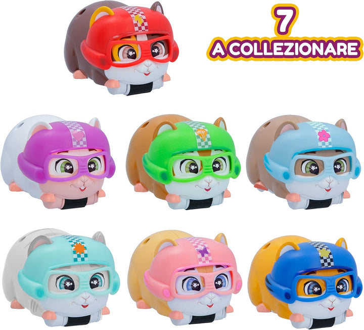 LOOPERS IMC Toys Hammies Brave, Hamster Interaktives Sammelfahrzeug mit Schaltung, die in und aus de