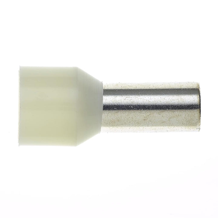 Isolierte Aderendhülse, 12X16mm, 100 Stück - Isolierter Aderendhülsenstift, Französischer Elfenbeinf