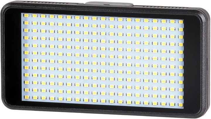 ayex Extraflache dimmbare Videoleuchte mit 228 LEDs und Power Bank Funktion mit Diffusoren und Neige