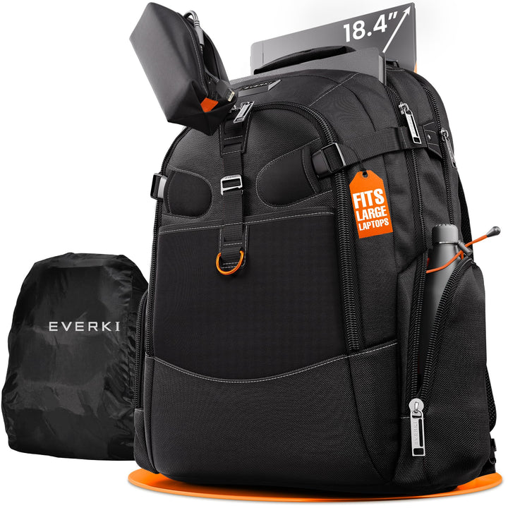 Everki EKP120 – Laptop Rucksack für Notebooks bis 18,4 Zoll (46,7 cm) mit durchdachtem Fächer-Konzep