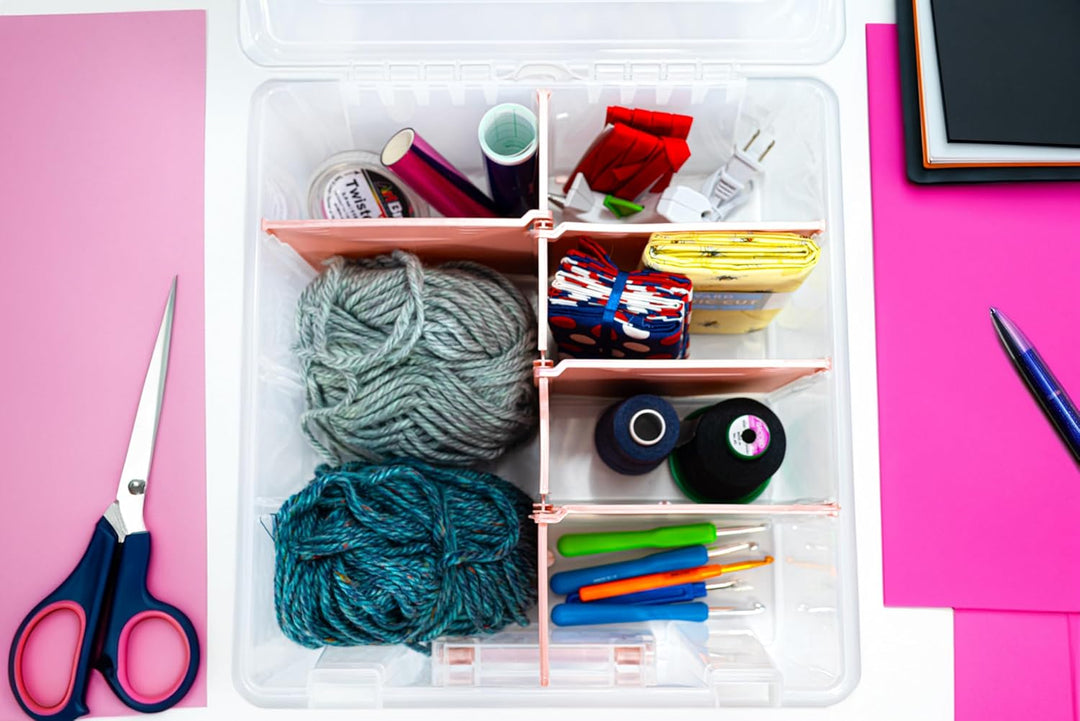 ArtBin 6990RK Super Satchel Double Deep tragbarer Kunst- und Bastelmaterial-Organizer mit Griff, [1]