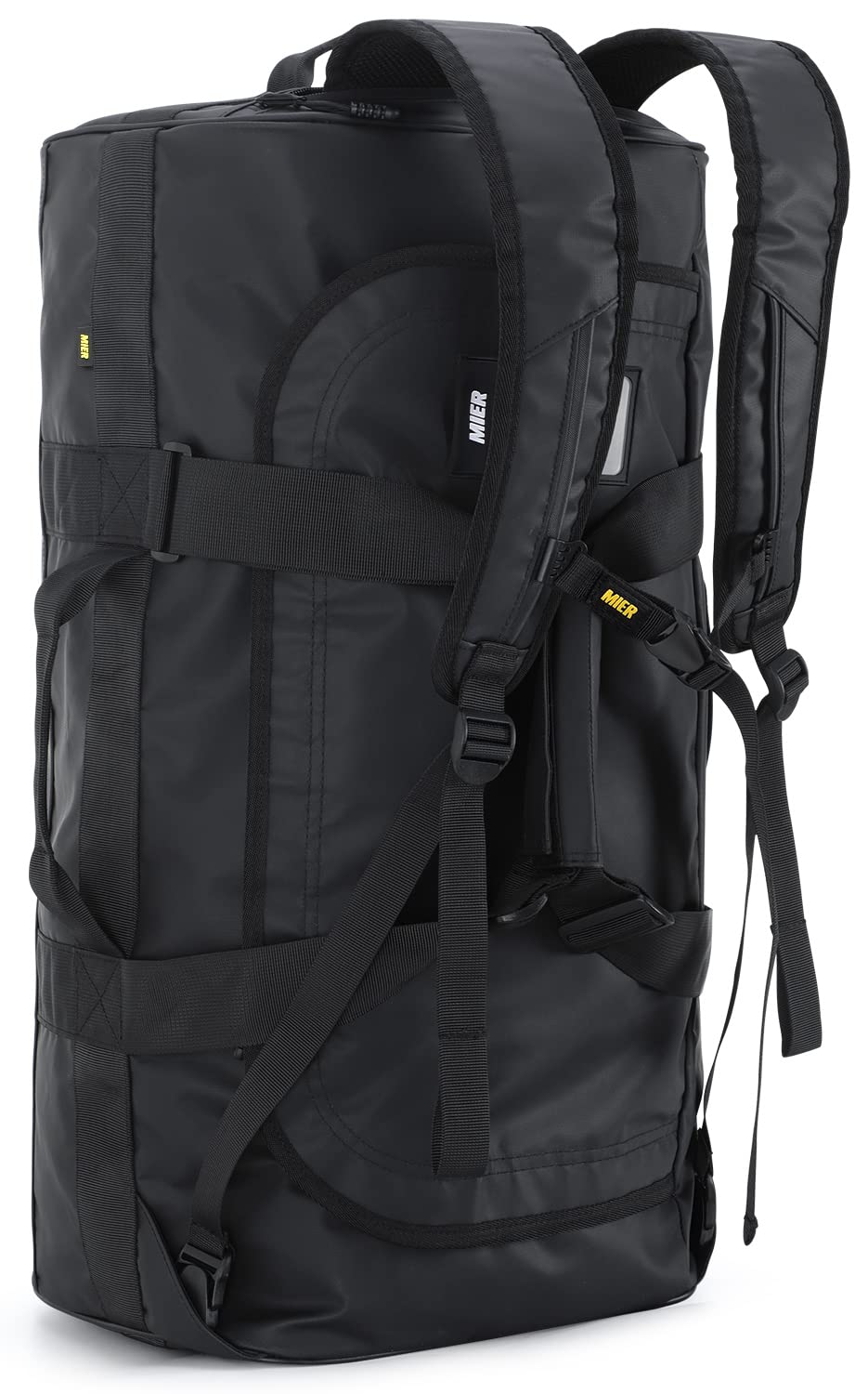 MIER Sporttasche Herren Wasserresistente Reisetasche 60L gross Heavy Duty Convertible Sportrucksack