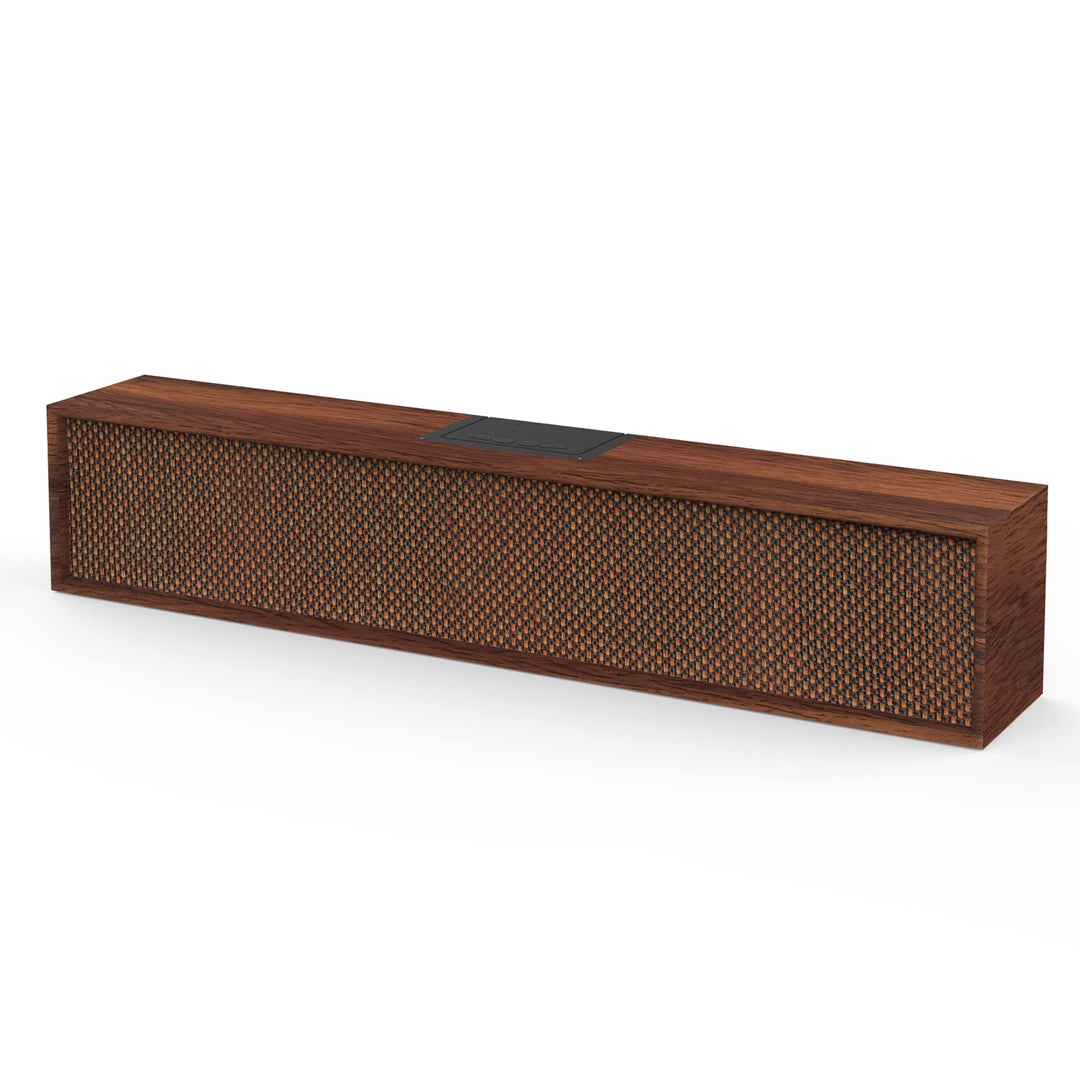 Smalody Bluetooth-Lautsprecher, PC-Lautsprecher Klassische kabellose Holzlautsprecher Stereo-Bass-So