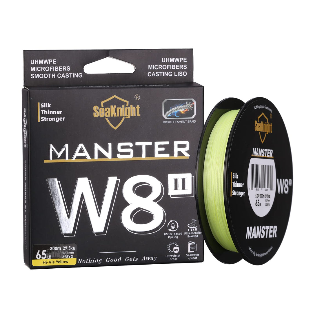 Seaknight W8 II 8 Fach Angelschnur Geflochten Salzwasser 150M/300M/500M PE Geflochtene Angelschnur 8