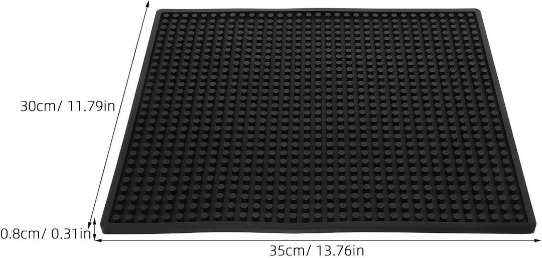 Toyvian Ice Maker Countertop Mat Silikon 14x12 Zoll Schwarz