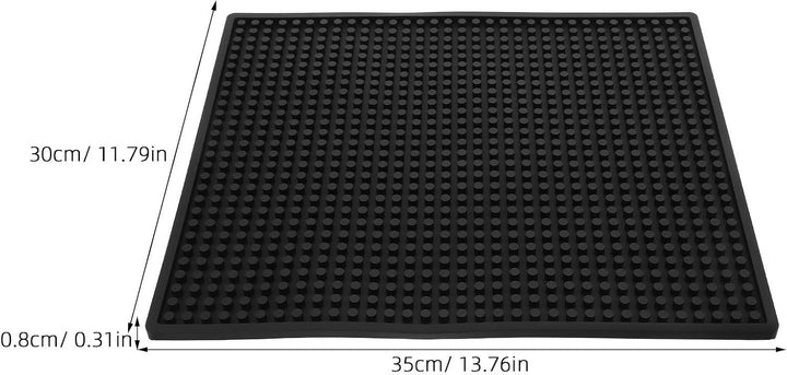 Toyvian Ice Maker Countertop Mat Silikon 14x12 Zoll Schwarz