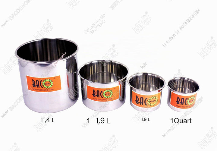 BACOENG 6.8 Liter Vakuumkammer Edelstahl Vakuum Entgasungskammer (Durchmesser 22CM, Höhe 15CM) 6.8L,