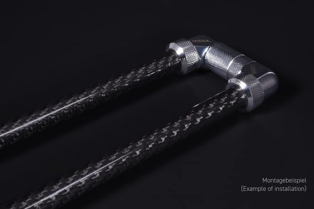 Alpha Carbon HardTube13mm 4X 80cm bk 1021876